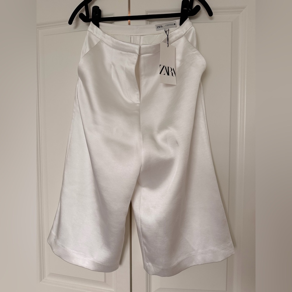 Zara Satin Effect Shorts ZW Zara Collection